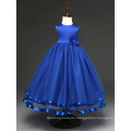 Pupular Fashion Children Kids Wedding Dress Flower Bow Girls Frock Summer Party Dress